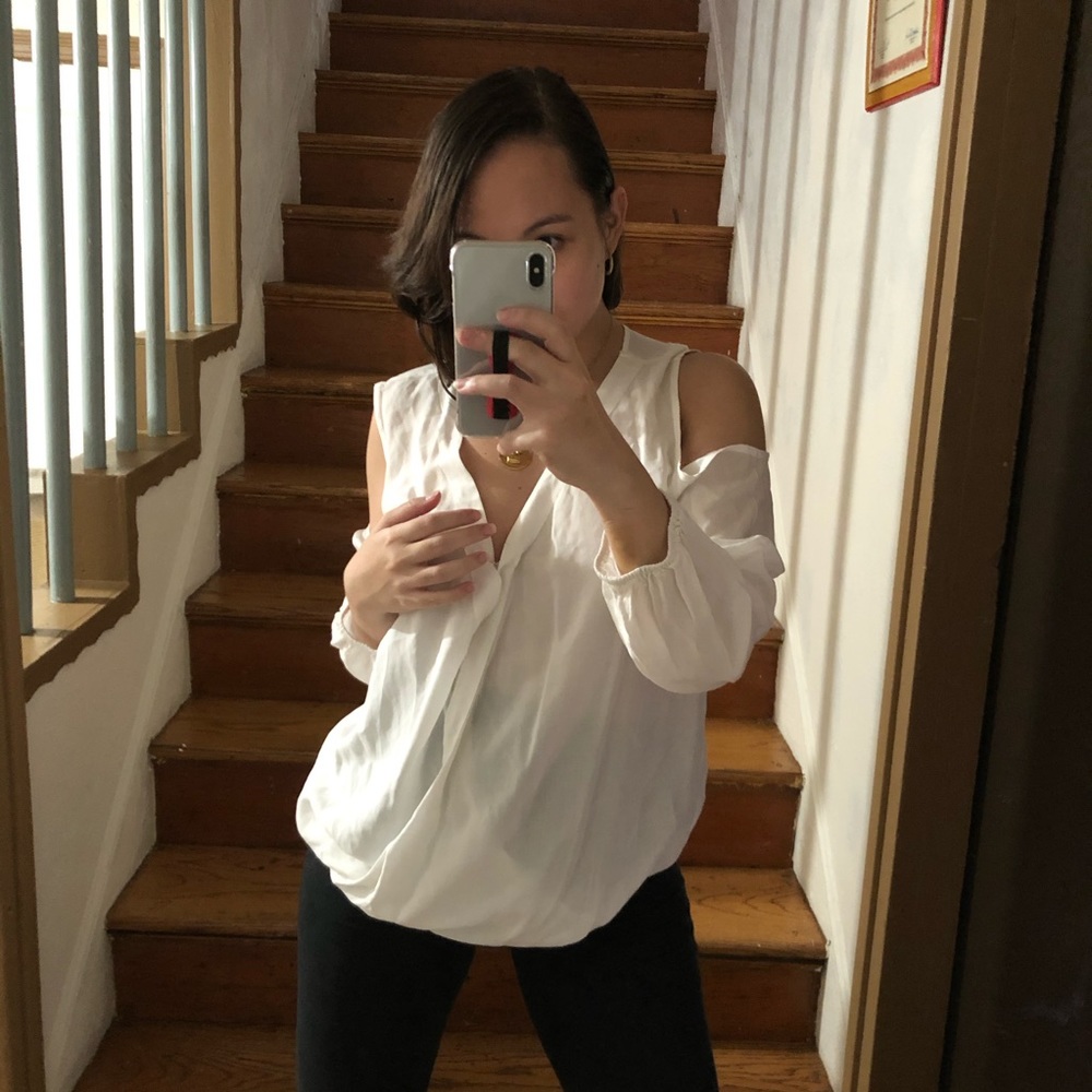 White Velvet Top